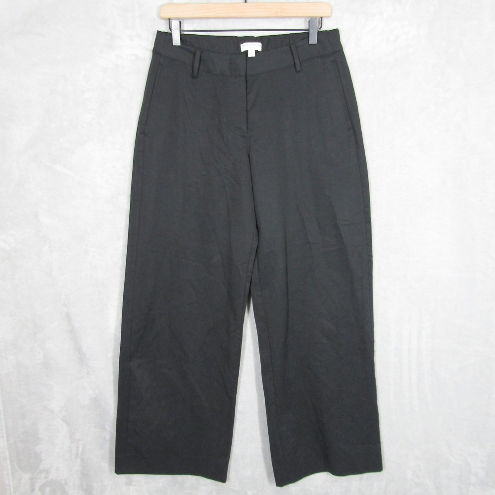 Banana Republic Wide Leg Trousers Pants Women's Size S Black Career Casual